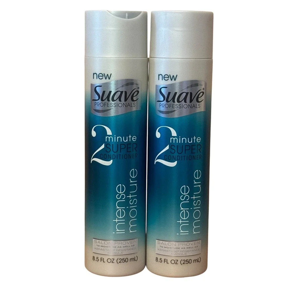 New Suave Professionals Intense Moisture 2 Minute Super Conditioner 8.5 oz Lot 2